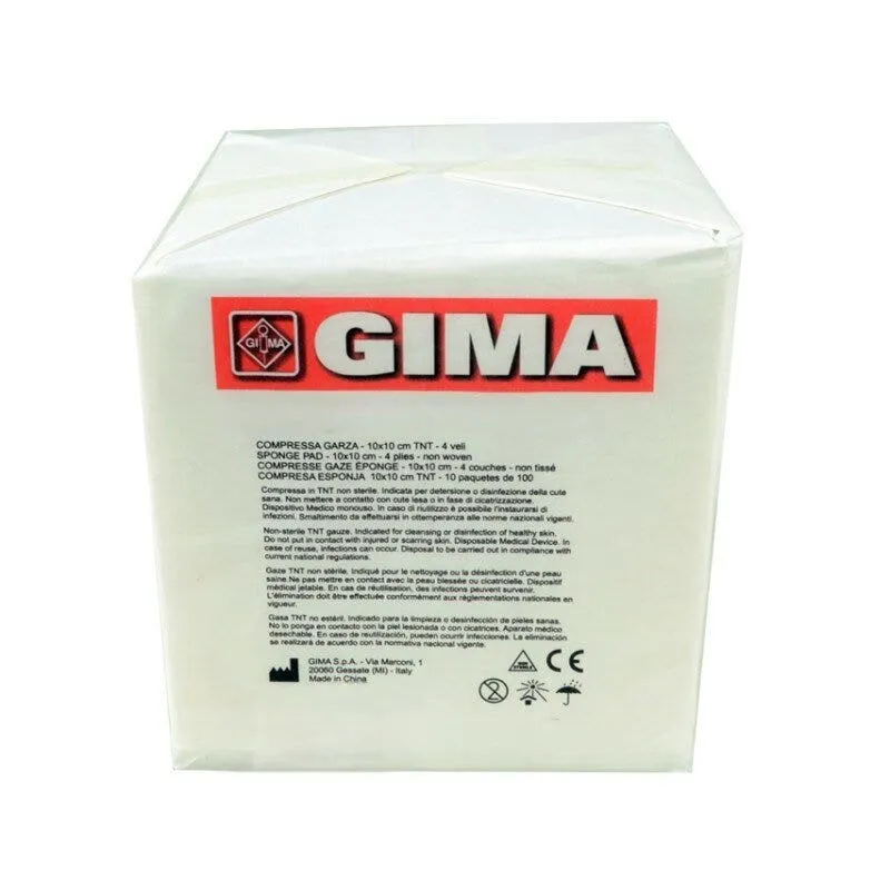Compresse Garza 10x10cm TNT Confezione Da 100 Pezzi