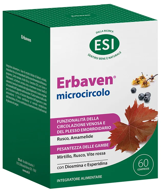 ESI ERBAVEN MICROCIRCOLO 60 COMPRESSE SENZA GLUTINE
