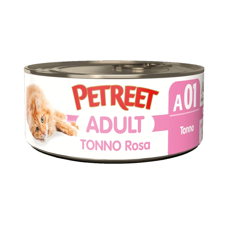 Petreet Tonno Rosa Gatto Adulto Barattolo 70g