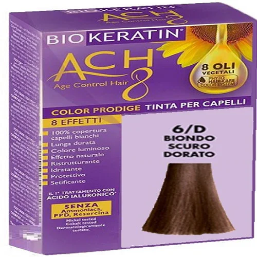 BIOKERATIN ACH8 COLOR PRODIGE 6/D BIONDO SCURO DORATO