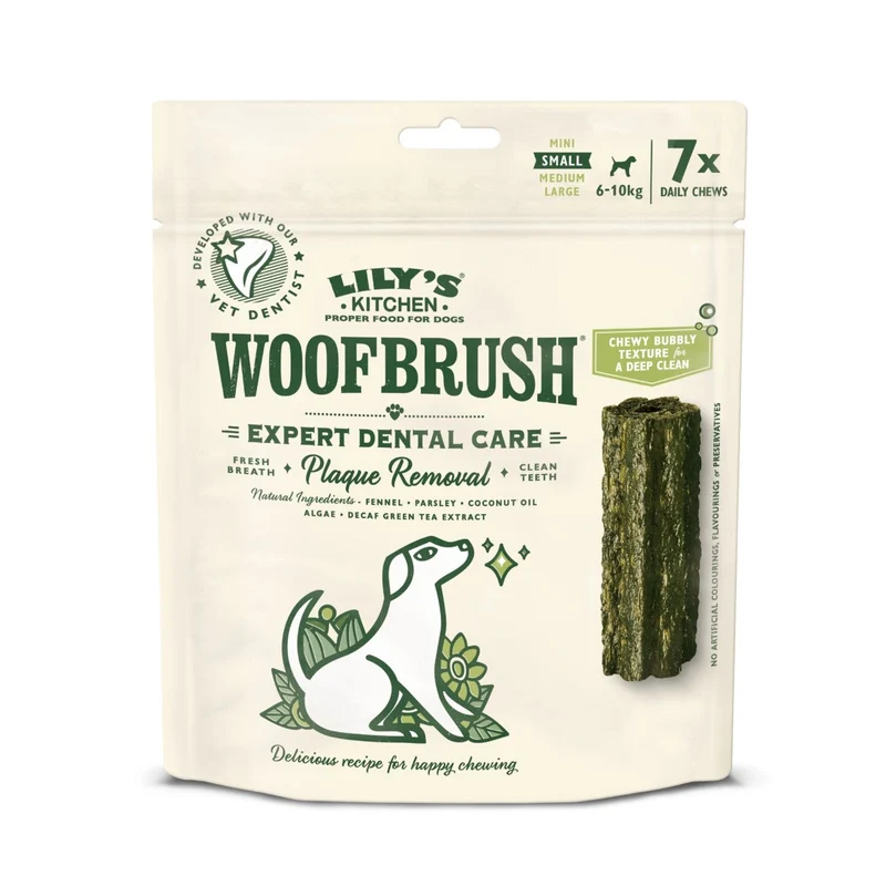 Lily's Kitchen Woofbrush Natural Dental Chew Small Multipack Dog 7x22g