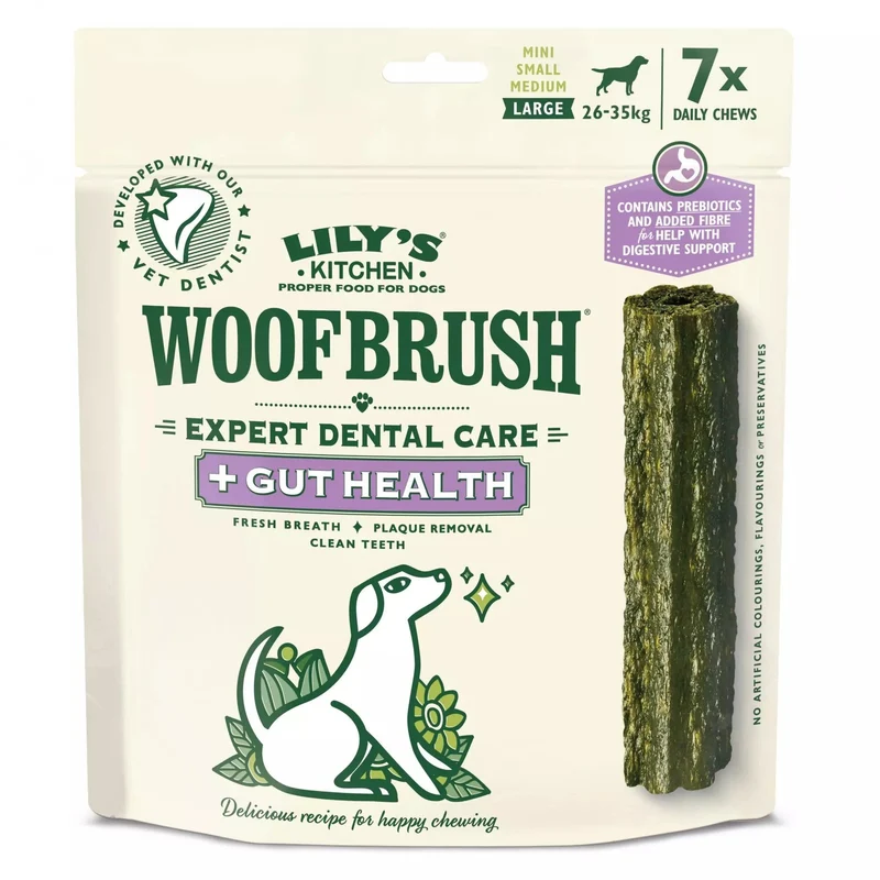 Lily's Kitchen Woofbrush Natural Dental Chew Large Multipack Dog 7x47g