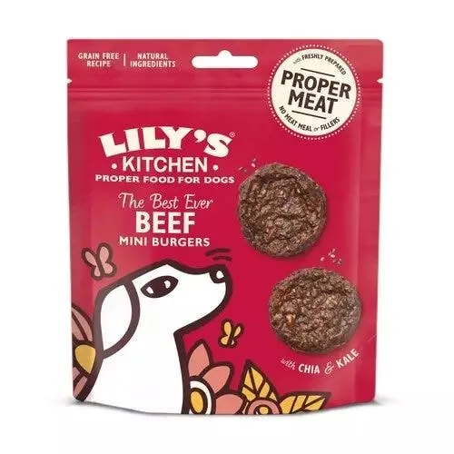 Lily's Kitchen The Best Ever Beef Mini Burgers Snacks Dog 70g