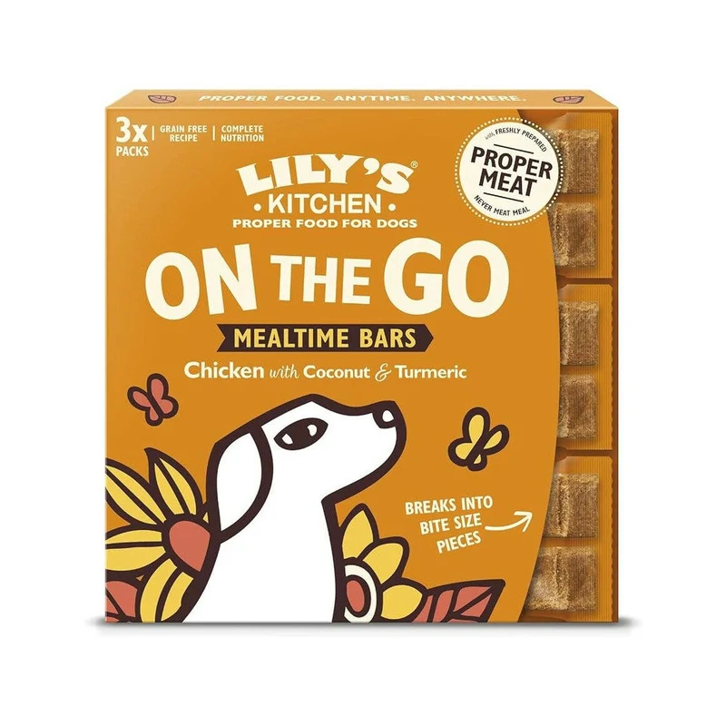 Lily's Kitchen Chicken On the Go Bars Adult Dog 3x40g