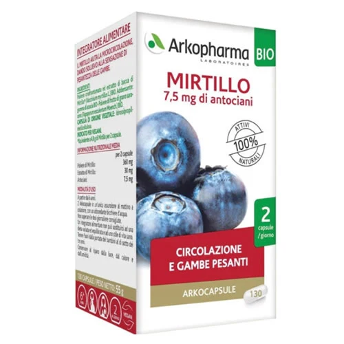 ARKOCAPSULE FUNZIONALITA' MICROCIRCOLO MIRTILLO 130 CAPSULE
