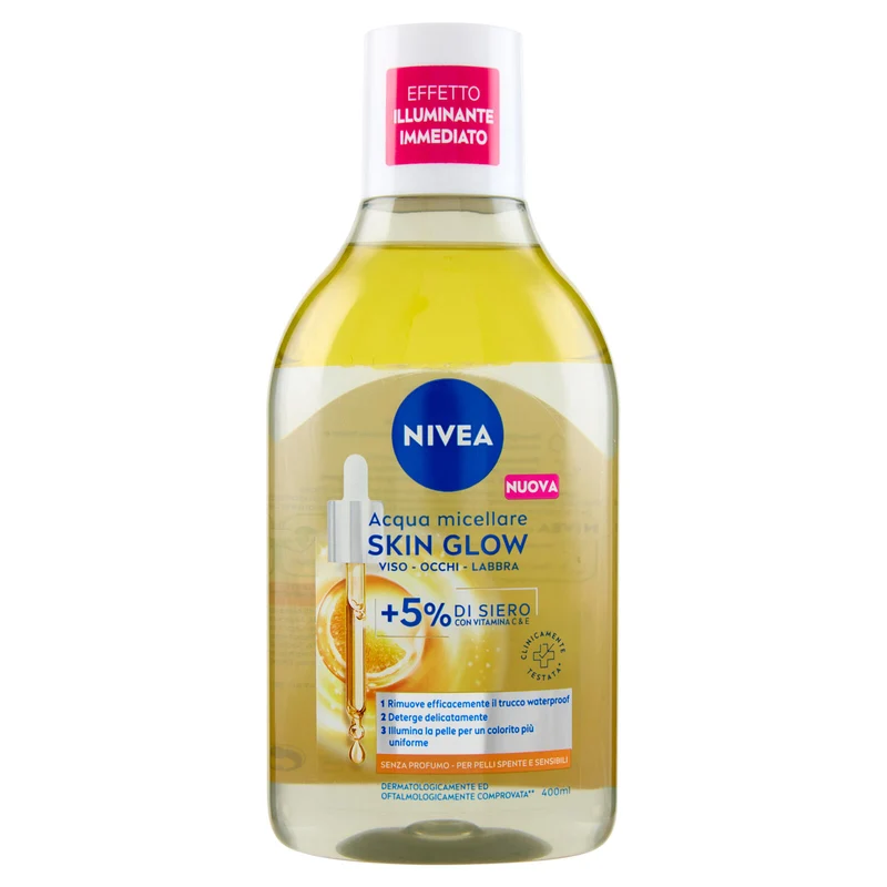 Nivea Acqua micellare Skin Glow per Pelli Spente e Sensibili 400 ml