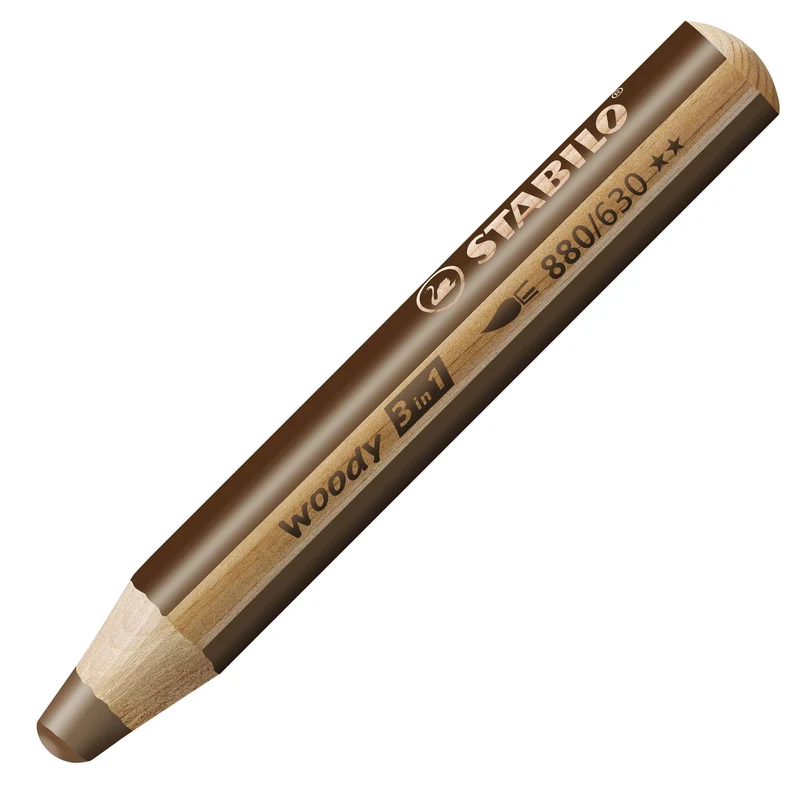 Matita colorata Multi-Funzione - STABILO woody 3 in 1 - Terra d'ombra bruciata