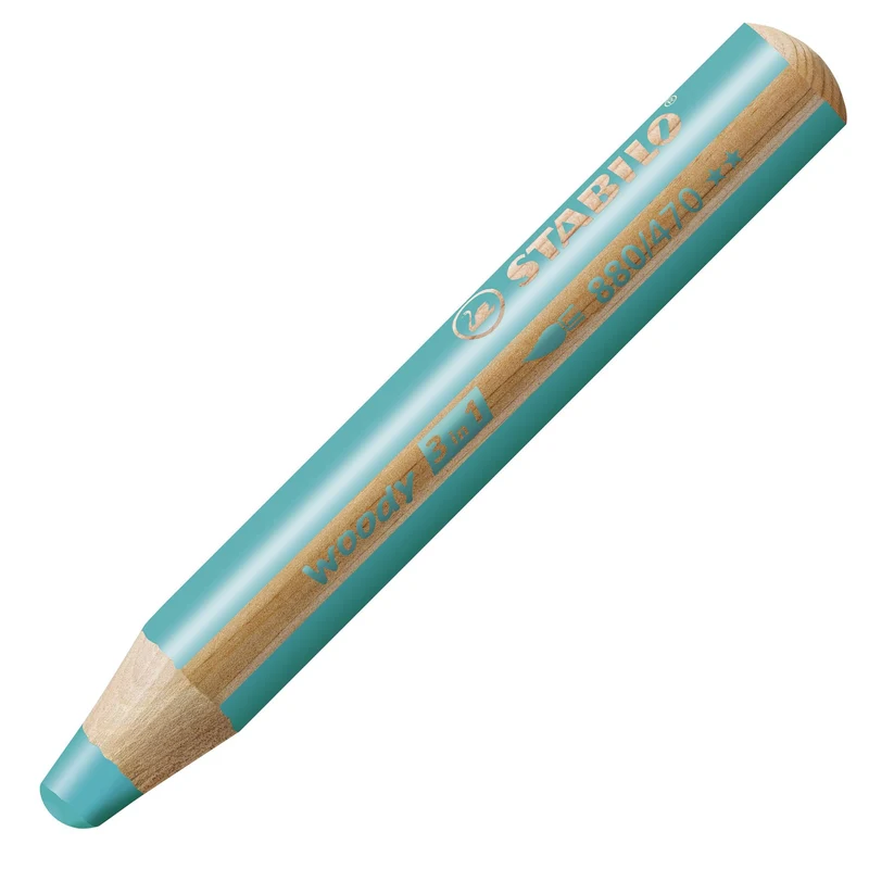 Matita colorata Multi-Funzione - STABILO woody 3 in 1 - Turchese