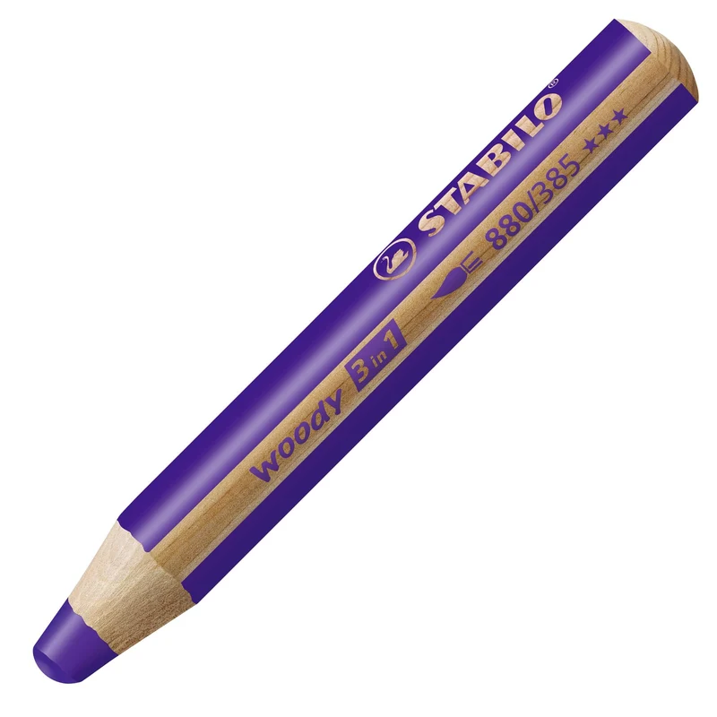 Matita colorata Multi-Funzione - STABILO woody 3 in 1 - Viola profondo