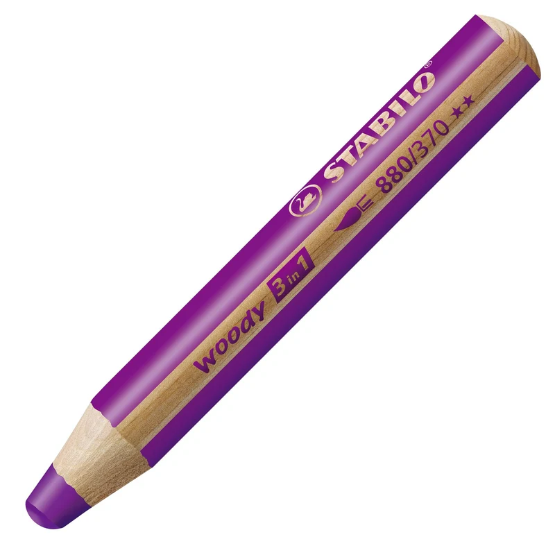Matita colorata Multi-Funzione - STABILO woody 3 in 1 - Lilla