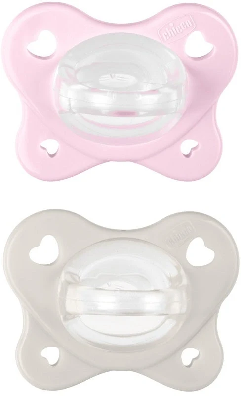 Chicco Dual Soft Succhietto Rosa 2-6 Mesi 2 Pezzi