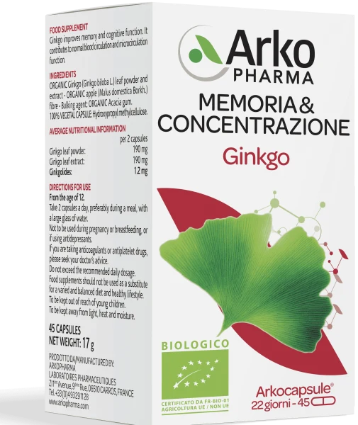 Ginkgo 45 Capsule Bio