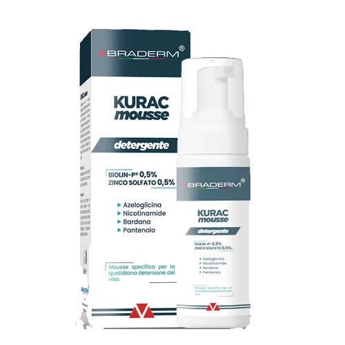 KURAC MOUSSE DETERGENTE VISO 100 ML BRADERM