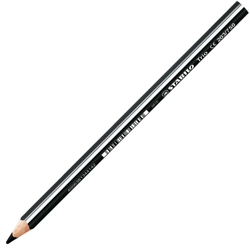 Matita colorata triangolare - STABILO Trio thick - Nero