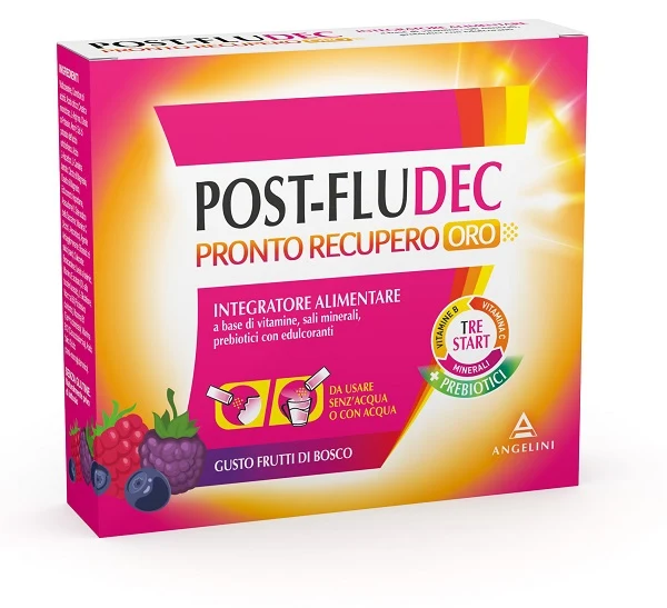 Postfludec frutti di bosco pronto recupero oro 12 bustine