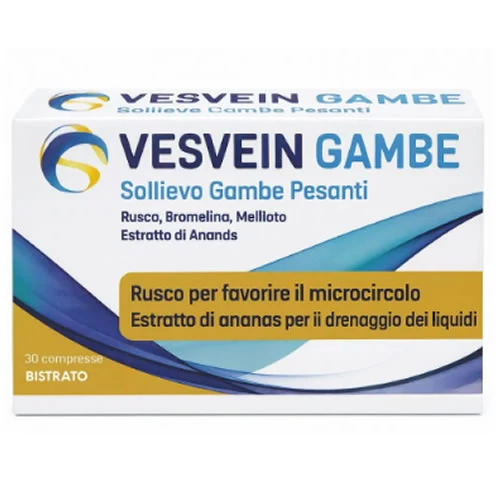 VESVEIN GAMBE SOLLIEVO GAMBE PESANTI 30 COMPRESSE BISTRATO