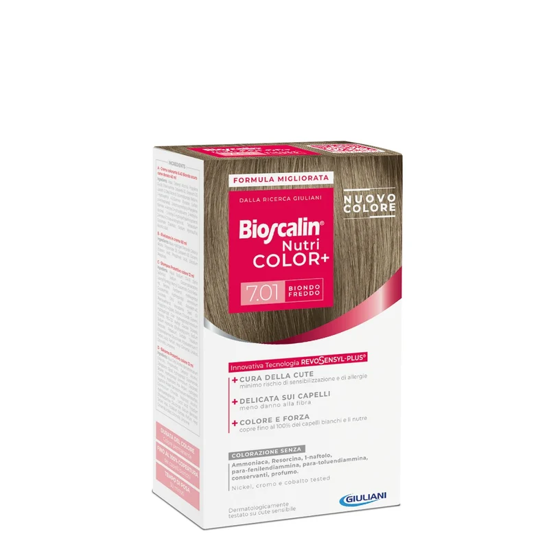 Bioscalin Nutricolor Plus Colorazione Capelli Permanente 7,01 Biondo Freddo
