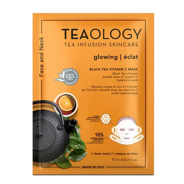 Teaology Vitamin C Maschera Illuminante Per Viso E Collo 21ml