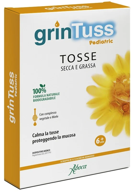 Grintuss pediatric sciroppo 12 flaconcini