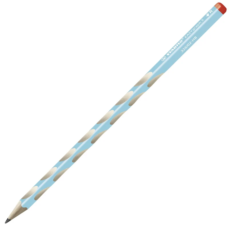 Matita Ergonomica triangolare - STABILO EASYgraph S per Destrimani in Azzurro - Gradazione HB