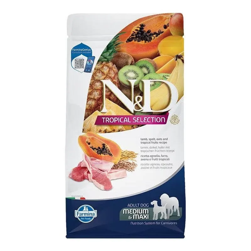 Farmina N&D Dog Medium & Maxi Tropical Selection Lamb Per Cani Adulti 10kg