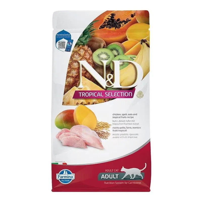 Farmina N&D Cat Tropical Selection Chicken Per Gatti Adulti 4kg + 1kg Omaggio