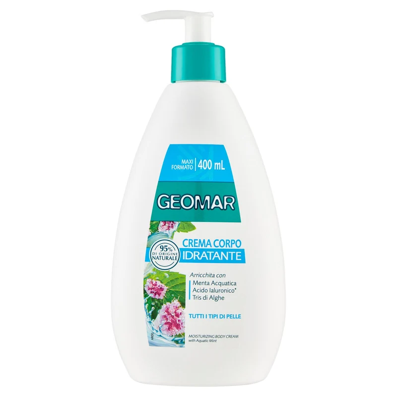 Geomar Crema Corpo Idratante Tutti i Tipi di Pelle 400 mL