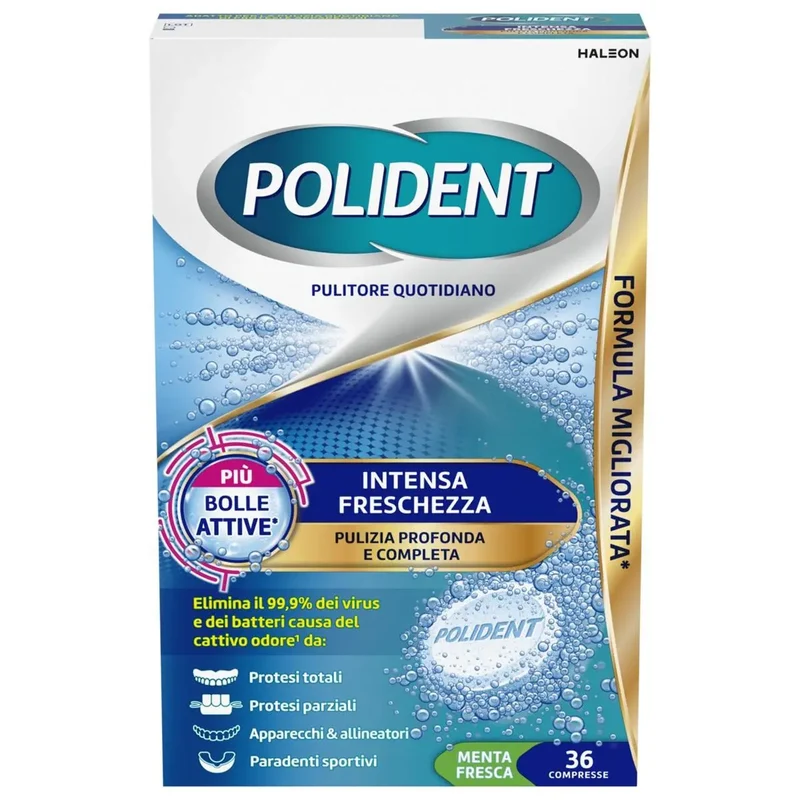 Polident Intensa Freschezza, Pulitore quotidiano per Protesi Dentale 36 cp