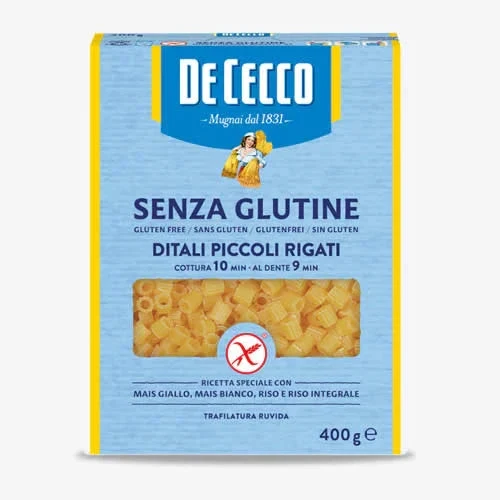 De Cecco Ditali Piccoli Rigati n° 69 - Senza Glutine 400 g