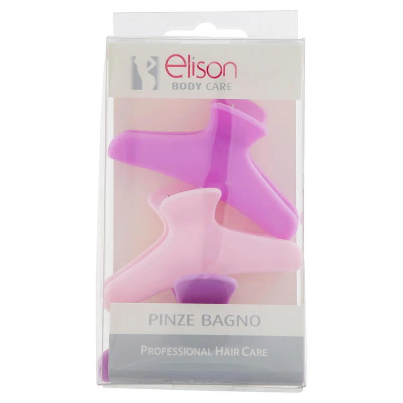elison Body Care Professional Hair Care Pinze bagno colorate 3 pz