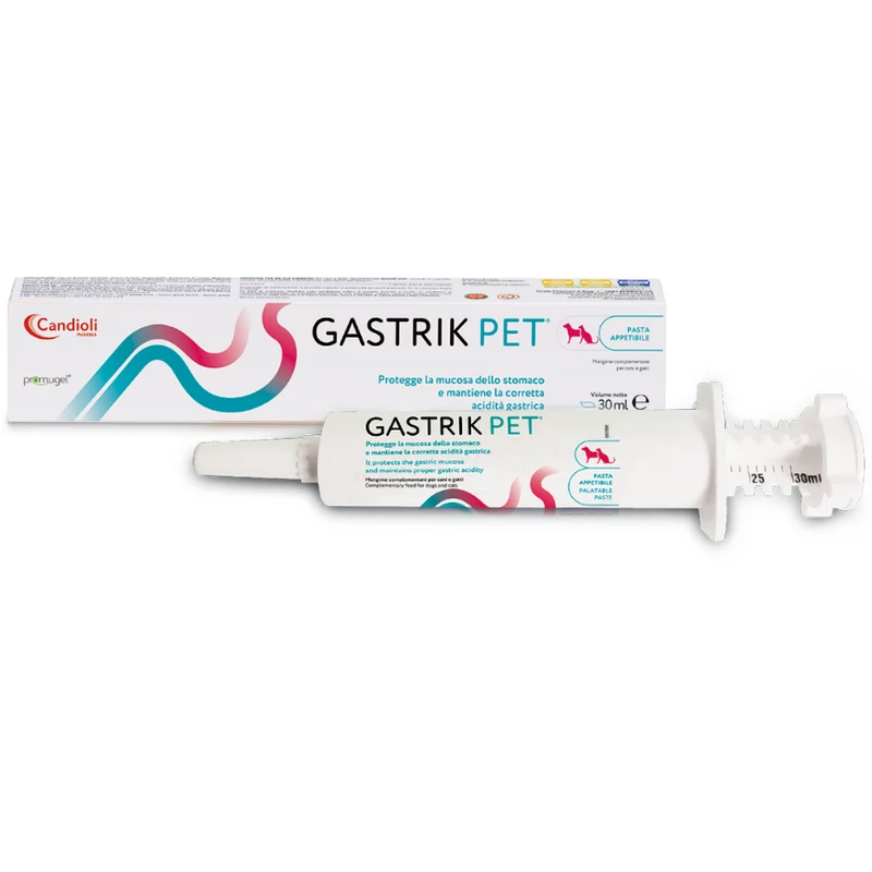Candioli Gastrik Pet Pasta Mangime Complementare Per Cani/Gatti 30ml Siringa Dosatrice