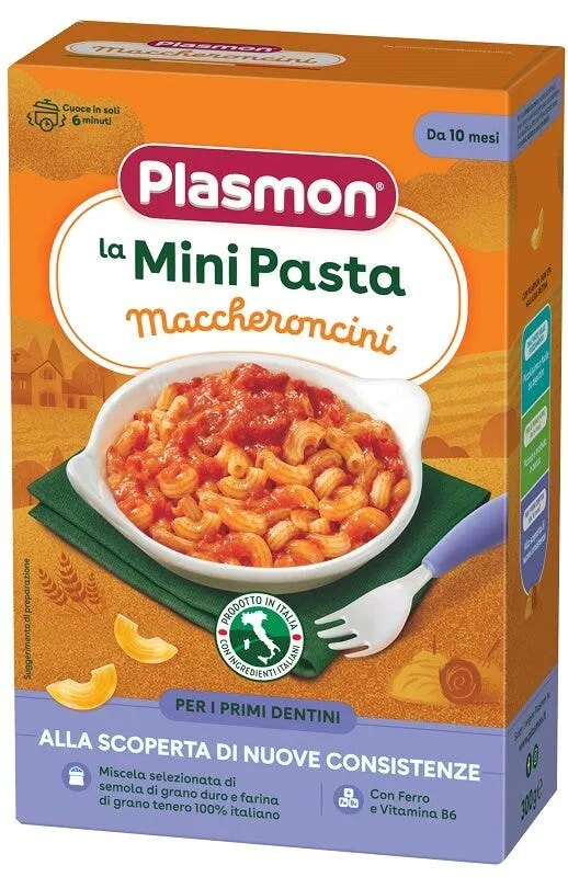 Plasmon La Mini Pasta Maccheroncini 300g 10 Mesi+