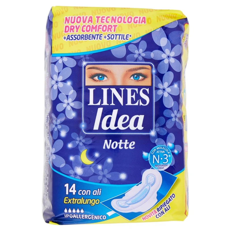 Lines Idea notte anatomico disteso 14 pz