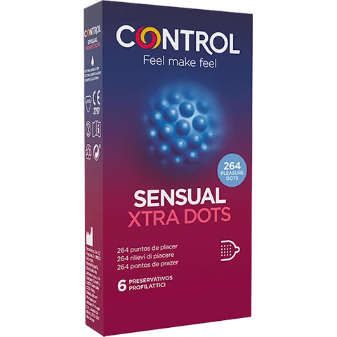 Control Sensual Xtra Dots 6 Preservativi