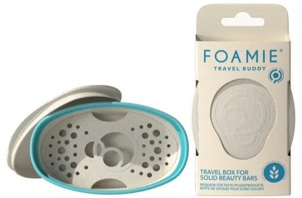 Foamie Travel Buddy Turchese Custodia Da Viaggio Per Shampoo Solido