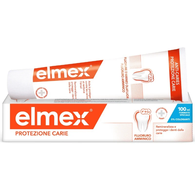 Elmex Protezione Carie Dentifricio Fluoruro Amminico 2 x 75 ml