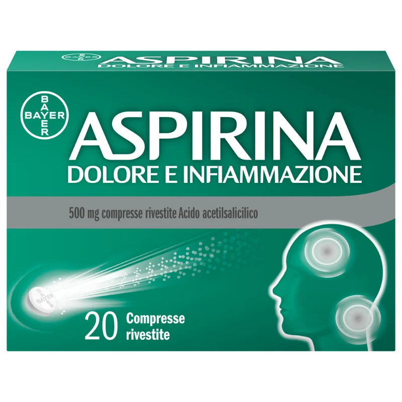 Aspirina Dolore Infiammazione 20 Compresse 500 mg