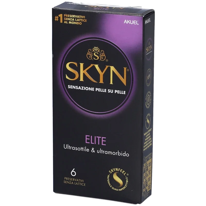 Profilattico Ansell Akuel Skyn Elite 6 Pezzi