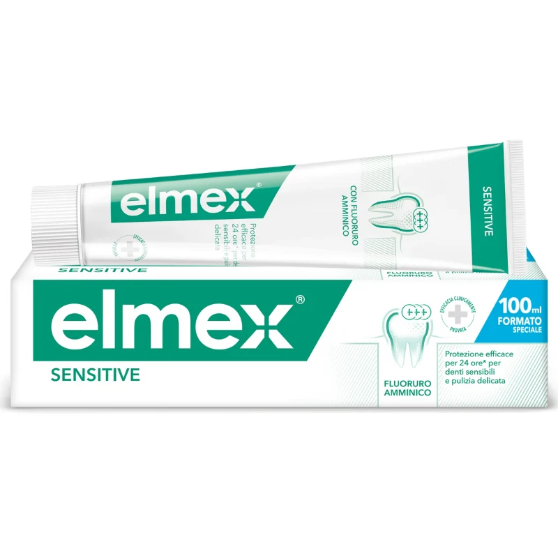 Elmex Dentifricio Sensitive con Fluoruro Amminico 2x75 ml