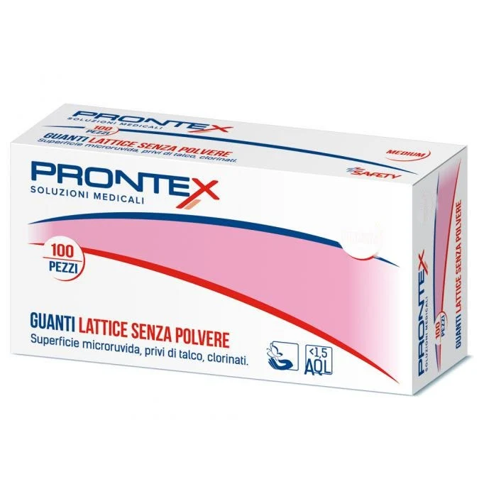 Guanto Prontex Lattice Senza Amido Misura Media 100 Pezzi
