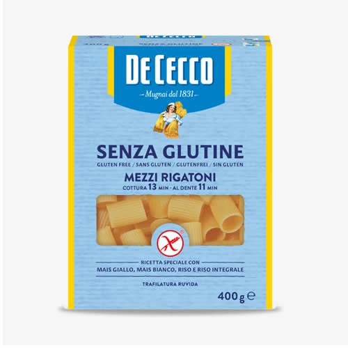 De Cecco Mezzi Rigatoni n° 26 - Senza Glutine 400 g