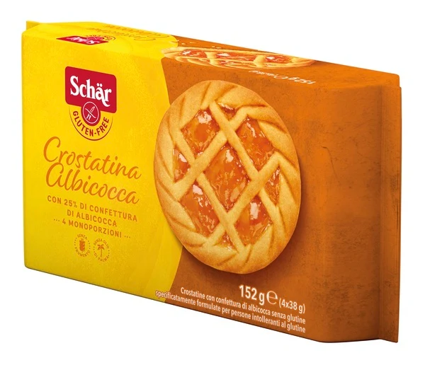 Schar crostatina con confettura di albicocca 4 monoporzioni da 35 g