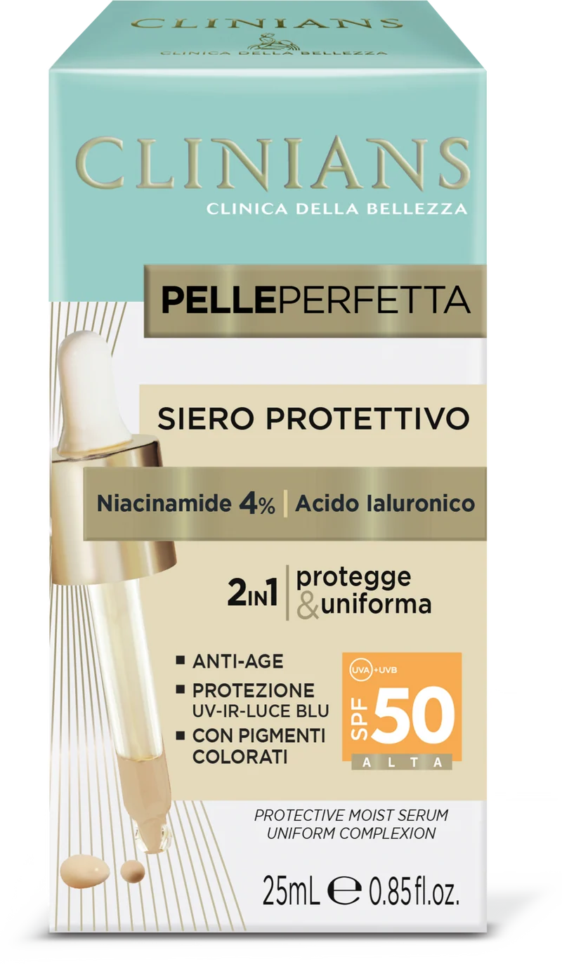 Clinians Pelle Perfetta Siero Protettivo Spf 50, 25 Ml