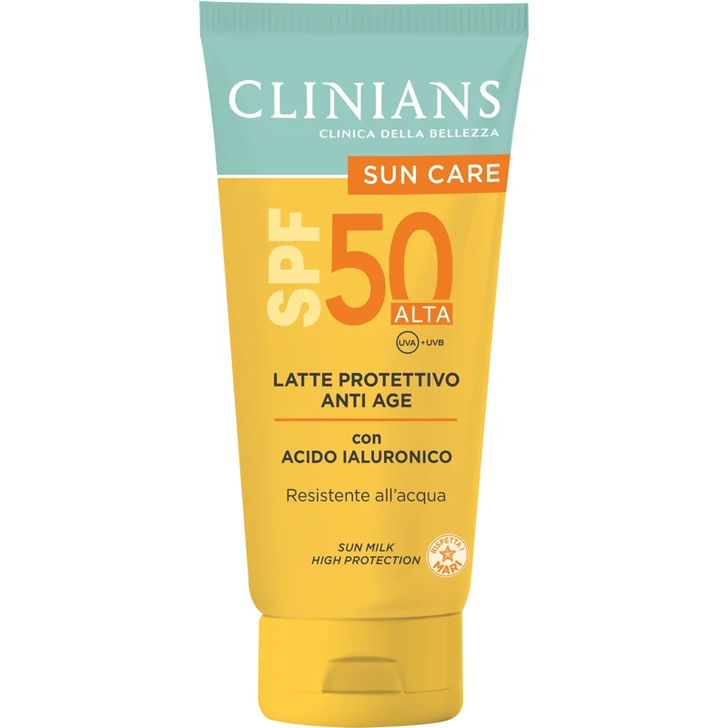 Clinians Solare Latte Protettivo Anti Age Spf50 Tubo 150 Ml