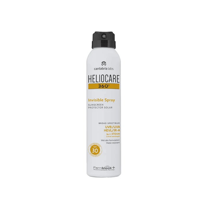 Heliocare 360° Invisible Spray SPF 30+ – Protezione Solare Corpo per Tutta la Famiglia 200ml