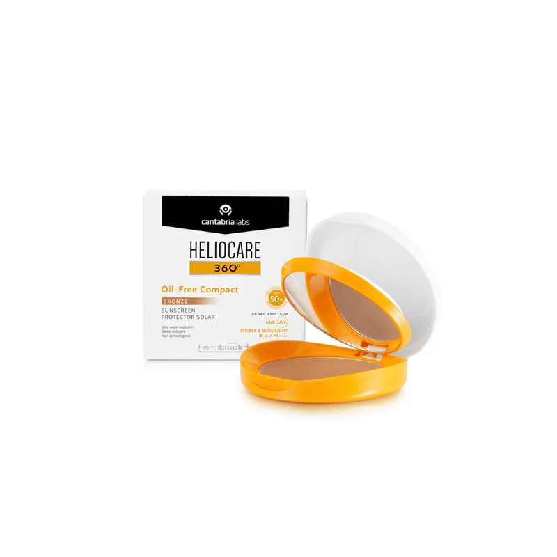 Heliocare 360° Oilfree Compact Color Bronze SPF 50+ | Protezione Solare Colorata
