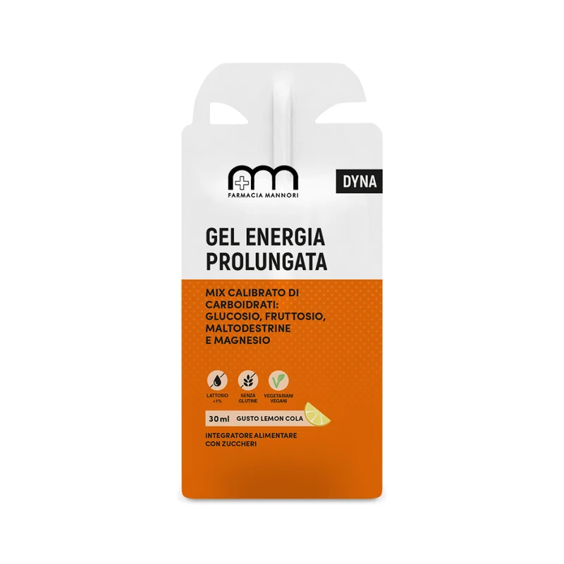 Gel Energia Prolungata Dyna, Supporto Attività Fisica, Gusto Lemon-cola, Farmacisti Preparatori, 30ml