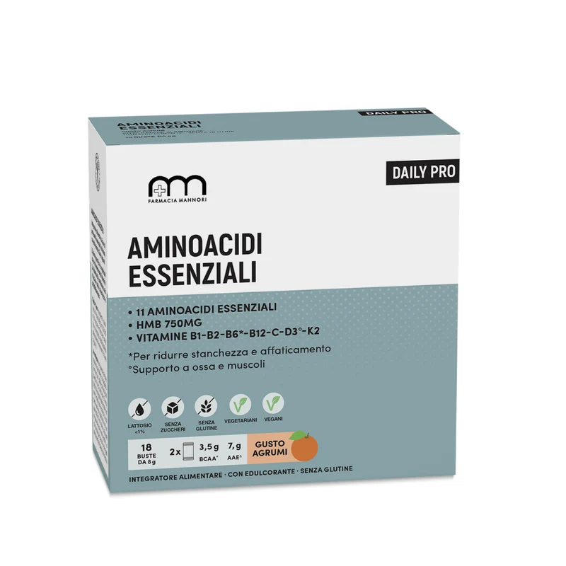 Aminoacidi Essenziali DailyPro, 18 Buste Gusto Agrumi, Farmacisti Preparatori