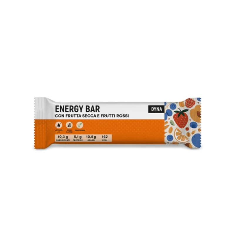 Energy bar con Frutta secca e Frutti Rossi, barretta energetica, farmacisti preparatori, 30g