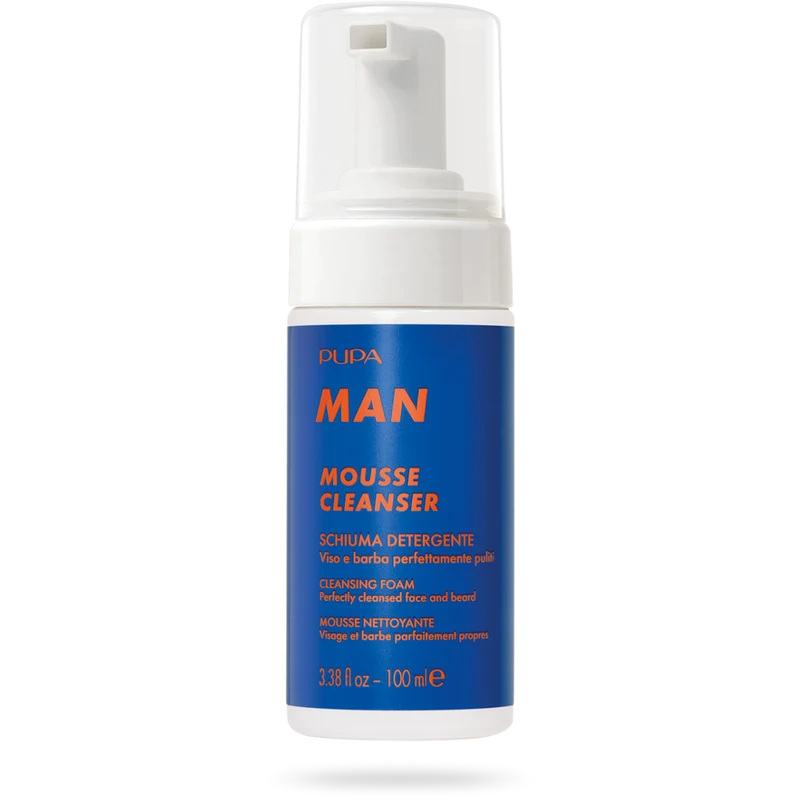Pupa Man Mousse Cleanser Schiuma Detergente Viso/Barba 100ml